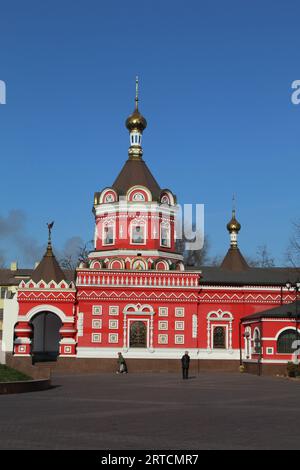 Orthodox Church of St. Nicholas in the town of Kamenskoye Stock Photo