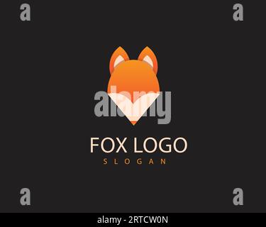 Fox logo designs concept vector, fox logo template, fox logo design. Pencil Fox Logo for Brand vector and editable Stock Vector