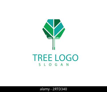 Geometric tree logo design Stock Vector Image & Art - Alamy