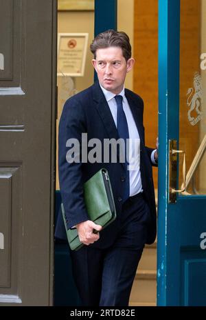 London, United Kingdom. September 12  2023. Ken McCallum, Director General of MI5, leaves Cabinet Office..Credit: Tayfun Salci / Alamy Live News Stock Photo