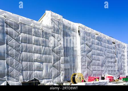 Insulation Works Of The Facade Of Multistorey Residential Building Photo Inspiration