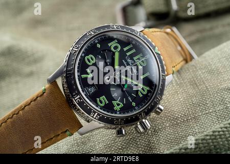 Various Breguet Type XXI watch models. Stock Photo