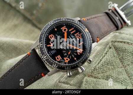 Various Breguet Type XXI watch models. Stock Photo