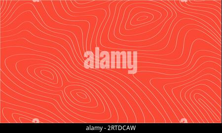 Salmon fish meat pattern, texture background. Vector orange trout or tuna fillet with white streaks, realistic raw closeup macro view. Sushi or sashimi japanese food ingredient, wallpaper or backdrop Stock Vector