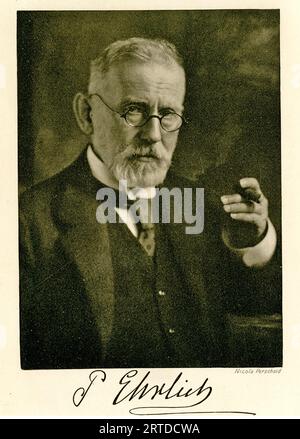 PAUL EHRLICH (1854-1915) German physician scientist Stock Photo