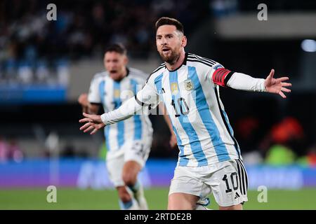 Lionel Messi Cellebrating Goal Stock Photo
