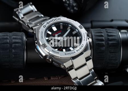 Casio G-Shock GST-B500D-1A Stock Photo