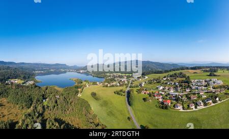 Keutschacher See in Carinthia. Famous lake in the South of Austria. Stock Photo
