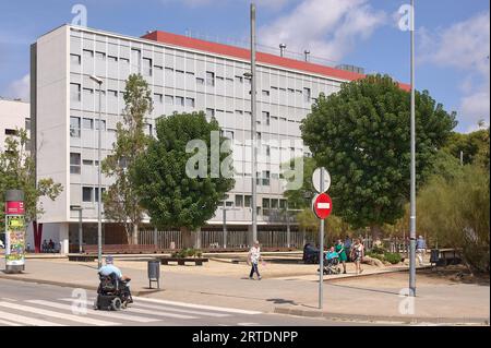 Viladecans, Spain - September 12, 2023: Comprehensive health and social care at the Frederica Montseny Center in Viladecans, promoting community well- Stock Photo