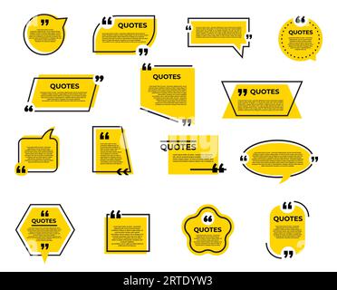 Yellow text box with quotation marks is perfect for adding testimonials ...