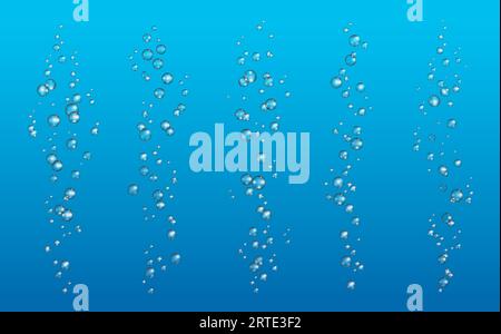 Animated Stream Decoration Underwater Bubbles, Colorful Bubble