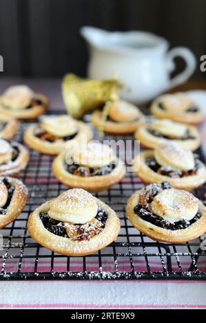 Traditional homemade mince pies Stock Photo