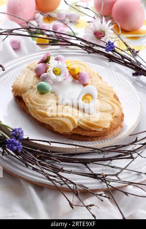 Polish mazurek Easter cake Stock Photo