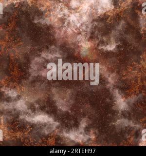 Texture of a volcano after exploding with clouds Stock Photo