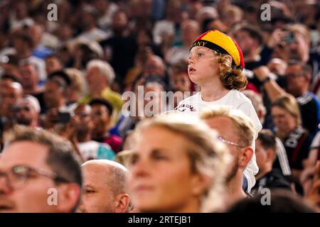 DORTMUND, GERMANY - SEPTEMBER 12: Young fan of Germany during the International Friendly match between Germany and France at Signal Iduna Park on September 12, 2023 in Dortmund, Germany. (Photo by Joris Verwijst/BSR Agency) Stock Photo