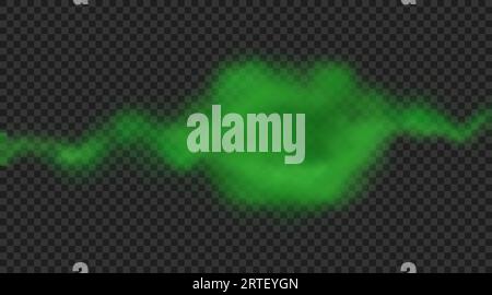Big stinky cloud isolated on transparent backdrop. Stock Vector