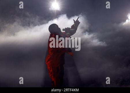 Newark, United States. 12th Sep, 2023. Sean 'Diddy' Combs performs before accepting the Global Icon award during the 2023 MTV Video Music Awards 'VMA's' at the Prudential Center in Newark, New Jersey, on Tuesday, September 12, 2023. Photo by John Angelillo/UPI Credit: UPI/Alamy Live News Stock Photo