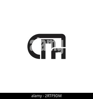 letter cm simple linear geometric logo vector Stock Vector