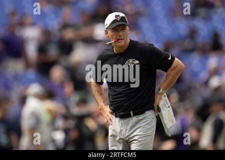 Baltimore Ravens special teams coach Randy Brown watches during the first  half of an NFL football game against the Jacksonville Jaguars, Sunday, Nov.  27, 2022, in Jacksonville, Fla. (AP Photo/Phelan M. Ebenhack Stock Photo -  Alamy