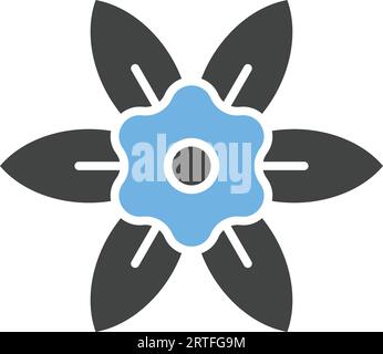 Daffodils Icon Image. Stock Vector