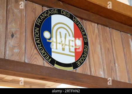 Bordeaux , France - 09 12 2023 : ffve federation francaise des vehicules d'epoque france text sign and brand logo of French vintage vehicle federation Stock Photo