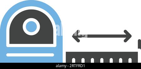 Measuring Tape Icon Image. Stock Vector