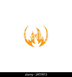 Fire Logo Design. flame logo vector graphic Stock Vector