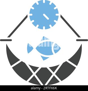 Overfishing Icon Image. Stock Vector