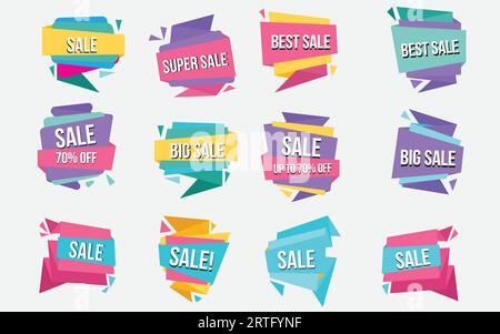 sale banner design mega vector Stock Vector
