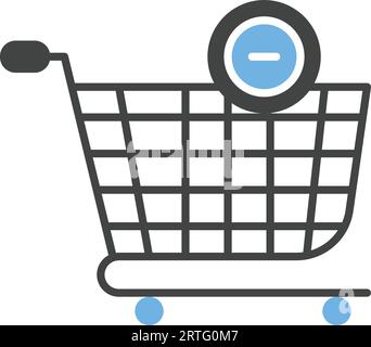 Remove From The Cart Icon Image. Stock Vector