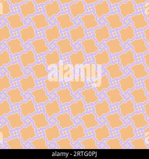 Abstract pastel color seamless pattern  for textile,wallpaper, vector hand drawn geometry background, violet and orange color Stock Vector