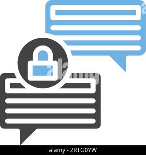 Secure Messaging Icon Image. Stock Vector