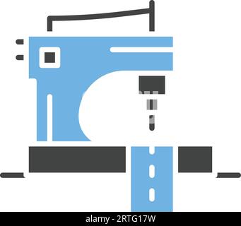 Sewing machine icon isolated on white background. Modern machine for ...