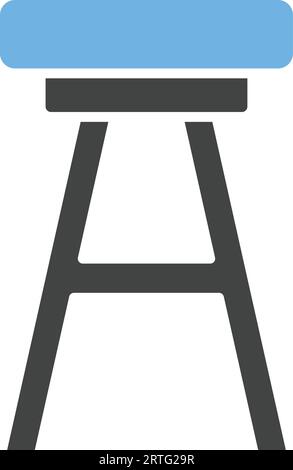 Stool Icon Image. Stock Vector