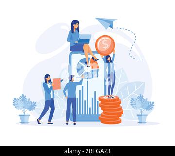 Non cash Financial transactions, transactions without cash payment. Payment systems and terminals, money transfer. flat vector modern illustration Stock Vector