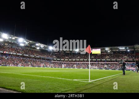 Oslo, Norway. 12th Sep, 2023. Oslo, Norway, September 12th 2023: General view inside the stadium during the UEFA EURO 2024 qualifying football match between Norway and Georgia at Ullevaal Stadium in Oslo, Norway. (Ane Frosaker/SPP) Credit: SPP Sport Press Photo. /Alamy Live News Stock Photo