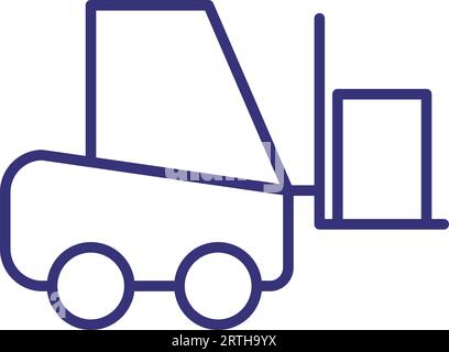 Autoloader line icon Stock Vector