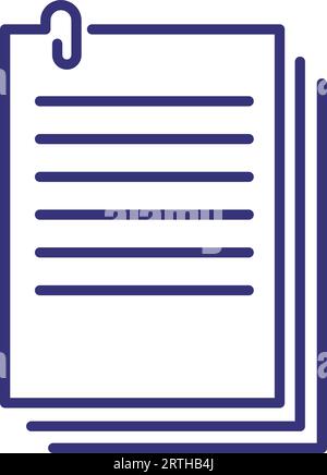 Files line icon Stock Vector