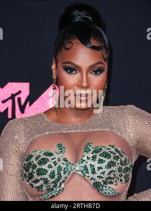 Newark, United States. 12th Sep, 2023. NEWARK, NEW JERSEY, USA - SEPTEMBER 12: Ashanti arrives at the 2023 MTV Video Music Awards held at the Prudential Center on September 12, 2023 in Newark, New Jersey, United States. (Photo by Xavier Collin/Image Press Agency) Credit: Image Press Agency/Alamy Live News Stock Photo