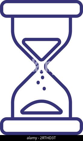 Hourglass line icon Stock Vector