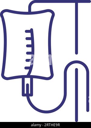 medical hydration iv drip stand cartoon vector illustration Stock ...