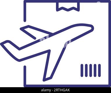 Air delivery line icon Stock Vector