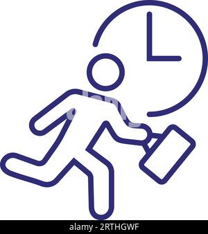 Haste line icon Stock Vector