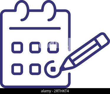 Calendar line icon Stock Vector