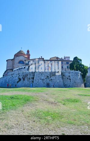 The walls of Castiglione del Lago, a medieval town in the Umbria region, Italy. Stock Photo