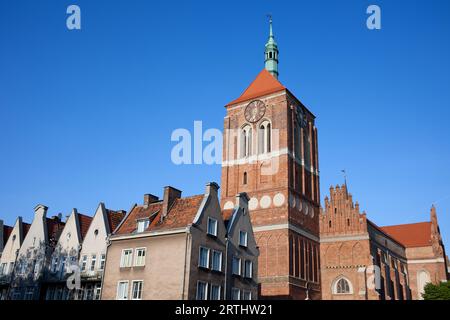 Gothic St. John's Church in Old Town of Gdansk city in Poland Stock Photo