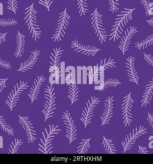 Floral seamless pattern. Branch with leaves ornamental texture. Flourish nature summer garden textured background Stock Vector