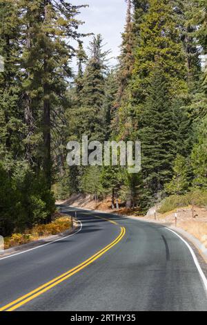 Generals Hwy thru Sequoia National Park in California, USA Stock Photo