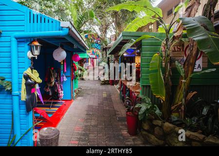 Kuranda, Australia, June 27 2016: The World Famous Kuranda Market area in the rural township of Kuranda in Queensland, Australia Stock Photo