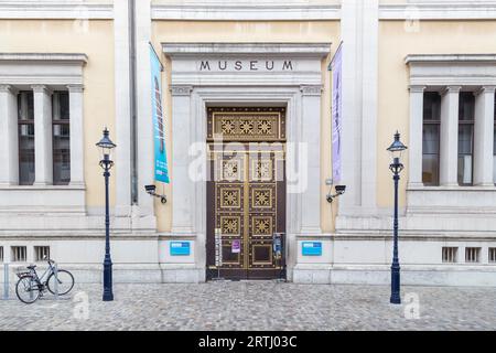 Basel, Switzerland, October 20, 2016: Entrance to the Museum of Natural History in the historic city center Stock Photo